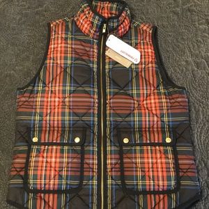 J.Crew Stewart Tartan Excursion Vest Medium